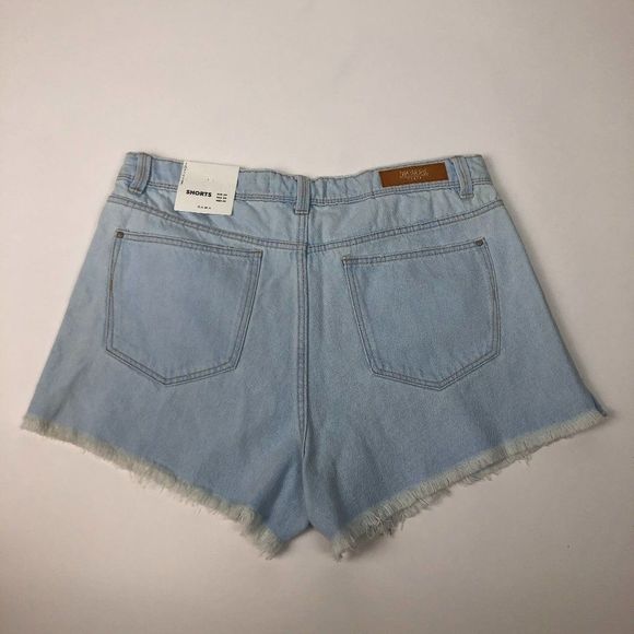 ZARA HIGH WAISTED DENIM SHORT SHORTS - Picture 5 of 5